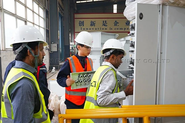Inspect The Internal Component Layout Of The MCC Control Cabinet Inspect The Internal Component Layout Of The MCC Control Cabinet
