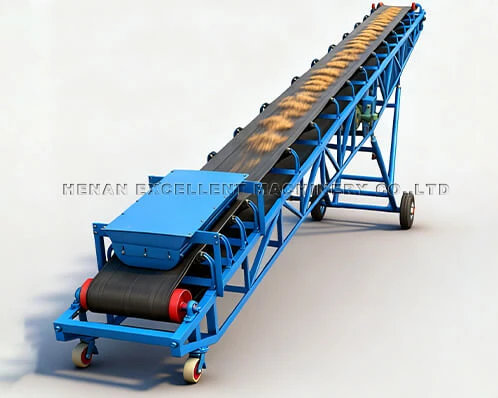Portable Belt Conveyor For Bulk Materials