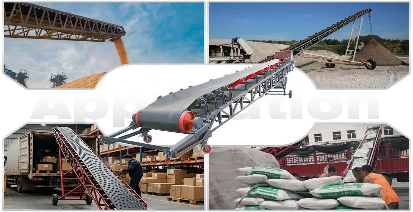 Portable Mobile Belt Conveyor Application Portable Mobile Belt Conveyor Application