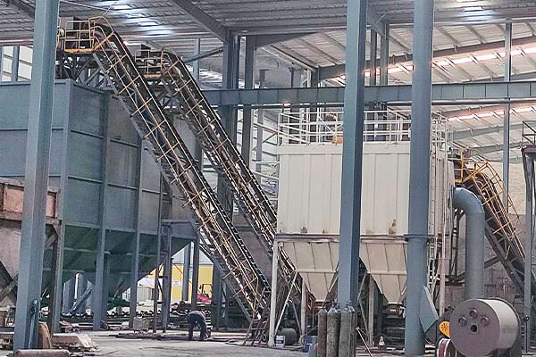 Sidewall Belt Conveyor For Cast Iron Ball