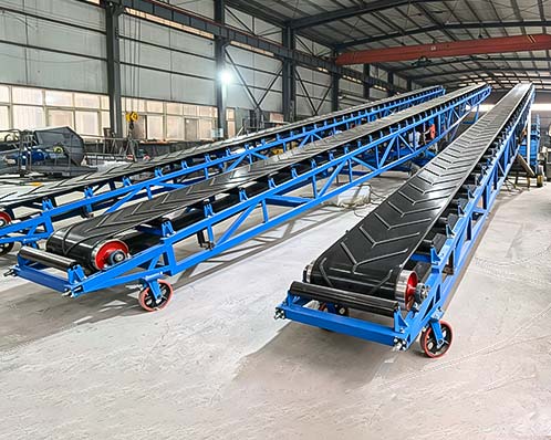 Mobile Conveyor For Moving Iron Ore From Stock Yard To Charging Bin
