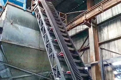 Steep Angle Sidewall Belt Conveyor For Coal, Limestone, Fertilizer