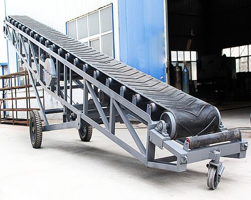 Portable Mobile Belt Conveyor For Iron Ore factory