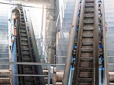 Sidewall Belt Conveyor For Cast Iron Ball factory